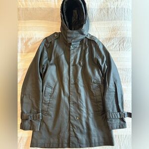 G-Star Charcoal Military Field Jacket- Garber 3-in-1 Trench